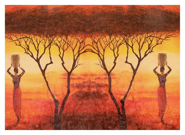 Sklenený obraz - Africká savana (70x50 cm)