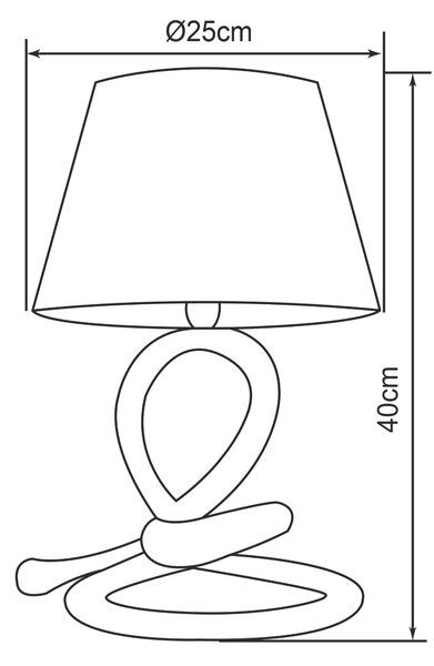 STOLNÁ LAMPA, E27, 25/40 cm - Interiérové svietidlá
