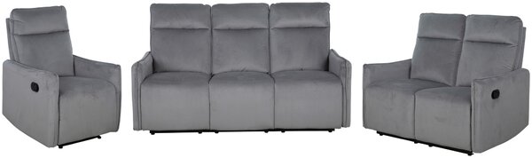 SEDACIA ZOSTAVA, textil, tmavosivá P & B - Online Only obývacie izby, Online Only
