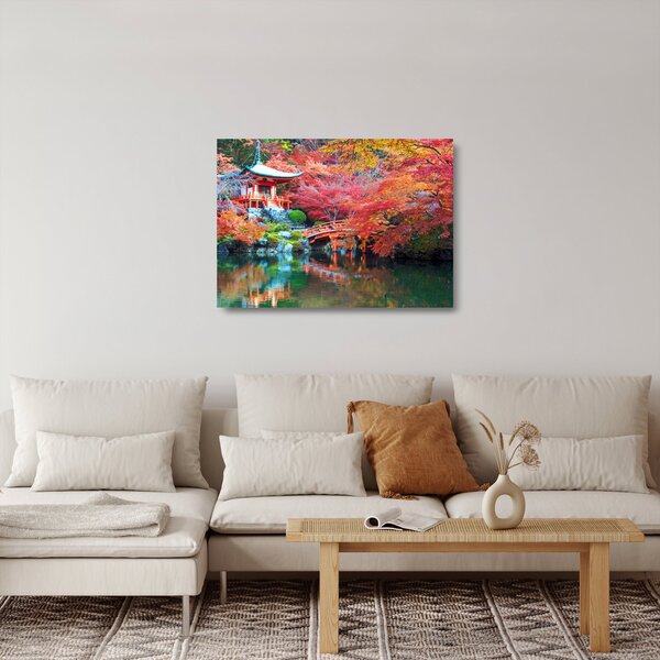 Sklenený obraz - Orientálna krajina (70x50 cm)