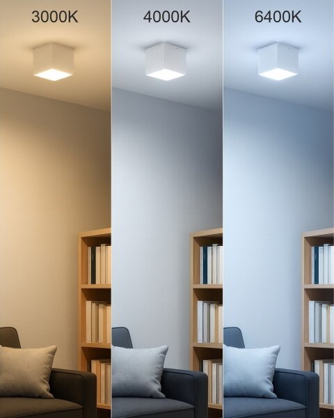 LED Bodové svietidlo LED/5W/230V 3000/4000/6400K 7,5x7,5 cm biele