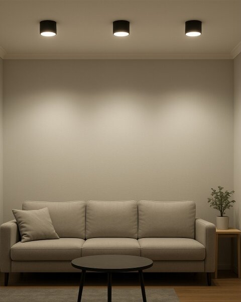 LED bodové svietidlo LED/10W/230V 3000/4000/6400K pr. 12 cm čierne