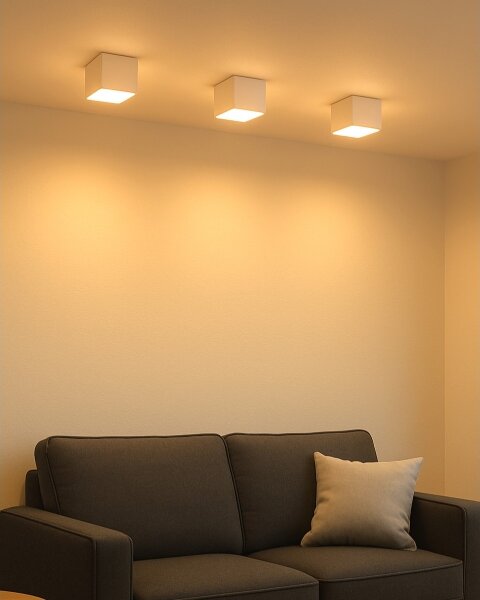 LED Bodové svietidlo LED/5W/230V 3000/4000/6400K 7,5x7,5 cm biele