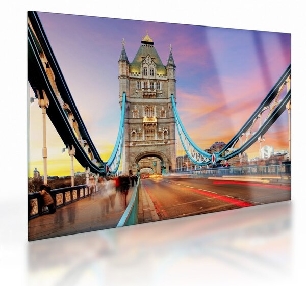 Sklenený obraz - Tower Bridge (70x50 cm)