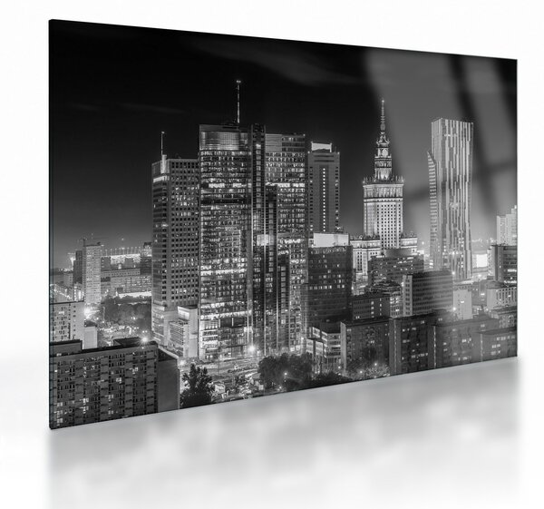 Sklenený obraz - Čiernobiely New York (70x50 cm)