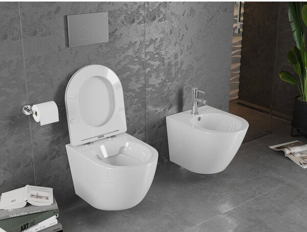 Mexen Lena WC misa Rimless, biela lesk - 3322XX00
