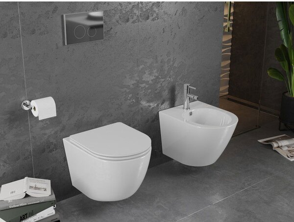 Mexen Lena WC misa Rimless, biela lesk - 3322XX00
