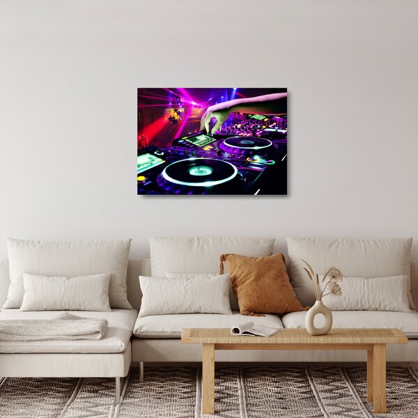Sklenený obraz - DJ (70x50 cm)