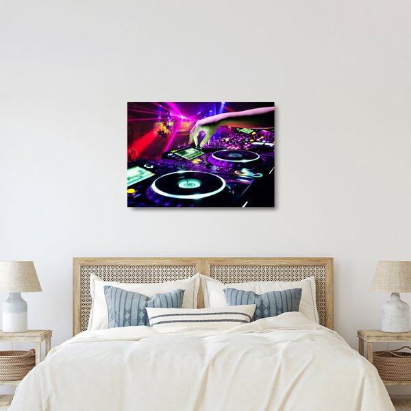 Sklenený obraz - DJ (70x50 cm)