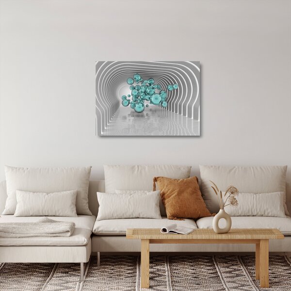 Sklenený obraz - Bubliny (70x50 cm)