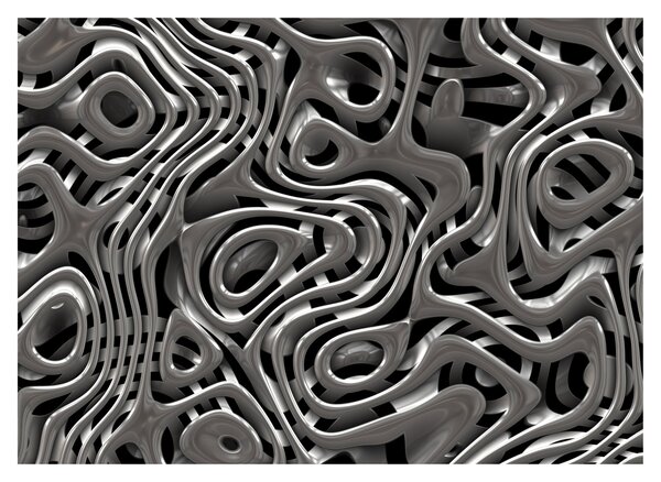Sklenený obraz - Metalická abystrakcia (70x50 cm)