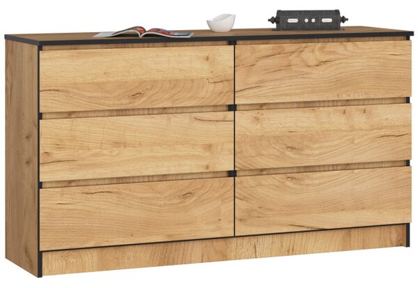 Komoda K140 6SZ CLP dub craft