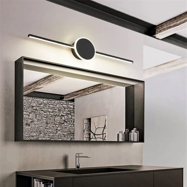 TooLight Kúpeľňové svietidlo s LED Round BLACK 60CM APP849-1W