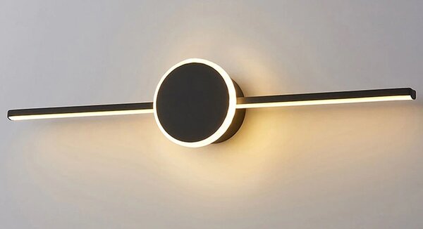 TooLight Kúpeľňové svietidlo s LED Round BLACK 60CM APP849-1W