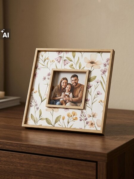 Sinsay - Rám na fotografie s kvetmi - béžová