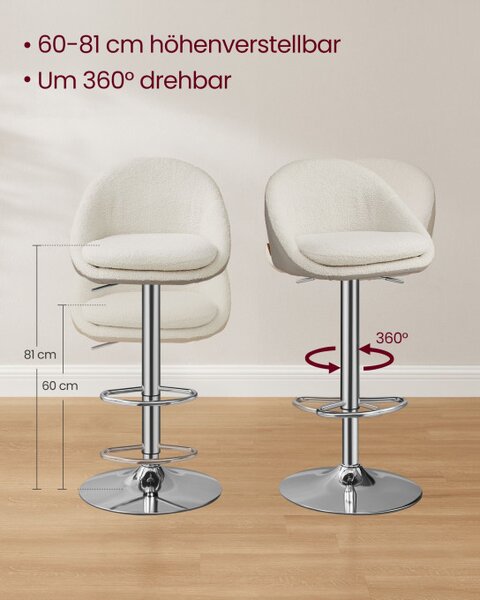 Set dvoch barových stoličiek LJB110W01