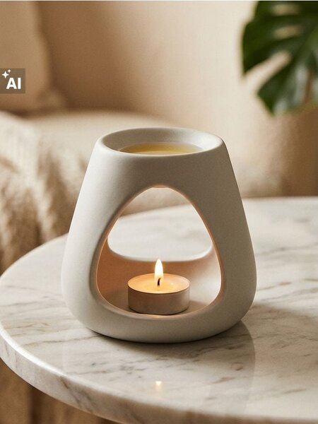 Sinsay - Keramická aróma lampa - krémová