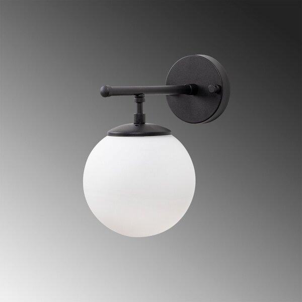 Opviq Nástenná lampa Roe čierna/biela