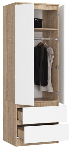 Skriňa STAR S 60 cm 2D 2SZ sonoma / biela