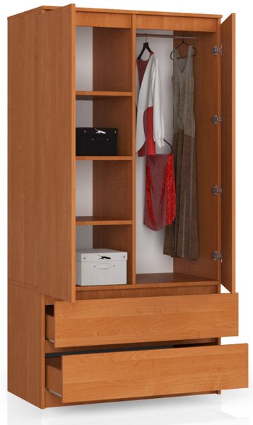 Skriňa S 90 cm 2D 2SZ CLP olcha