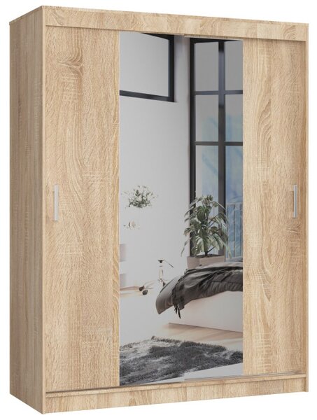 Šatníková skriňa s posuvnými dverami 150 cm CLP sonoma