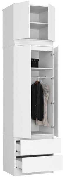 Skriňa s nadstavcom S 60 cm 2D 2SZ CLP biela