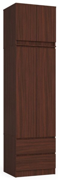 Skriňa s nadstavcom S 60 cm 2D 2SZ CLP wenge