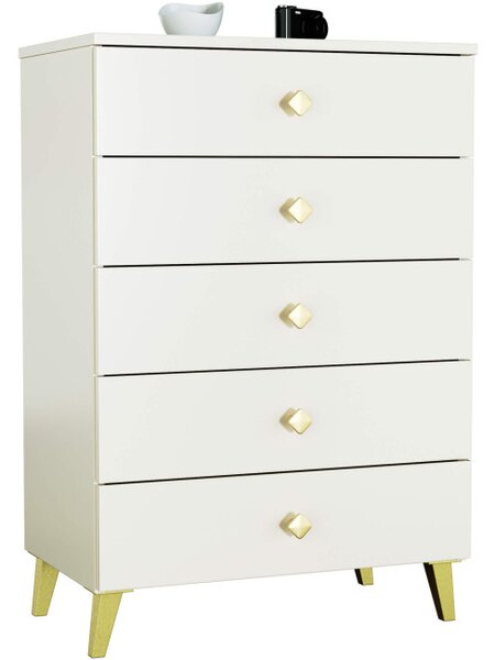 Komoda MOBI K-05 kašmír / zlatá