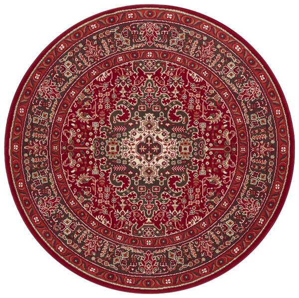 Nouristan - Hanse Home koberce Kruhový koberec Mirkan 104098 Oriental red - 160x160 (priemer) kruh cm