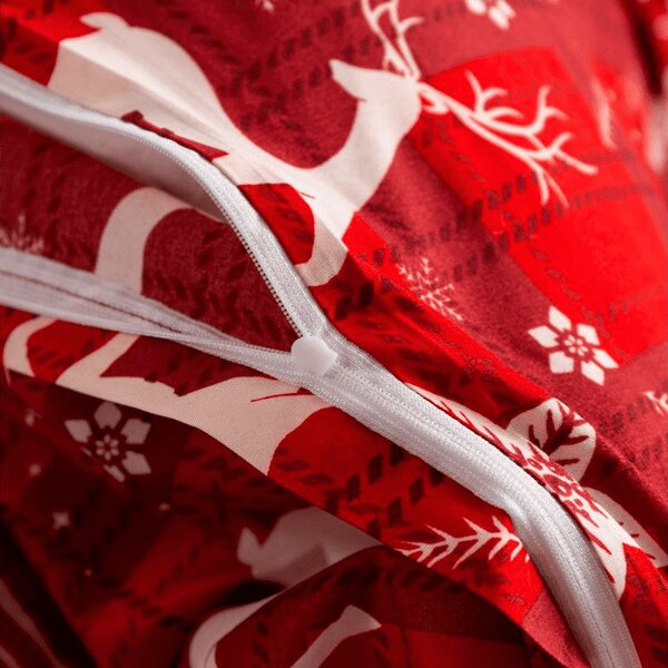 Obliečky z mikrovlákna VELVET CHRISTMAS červené Rozmer obliečky: 70 x 90 cm | 140 x 220 cm