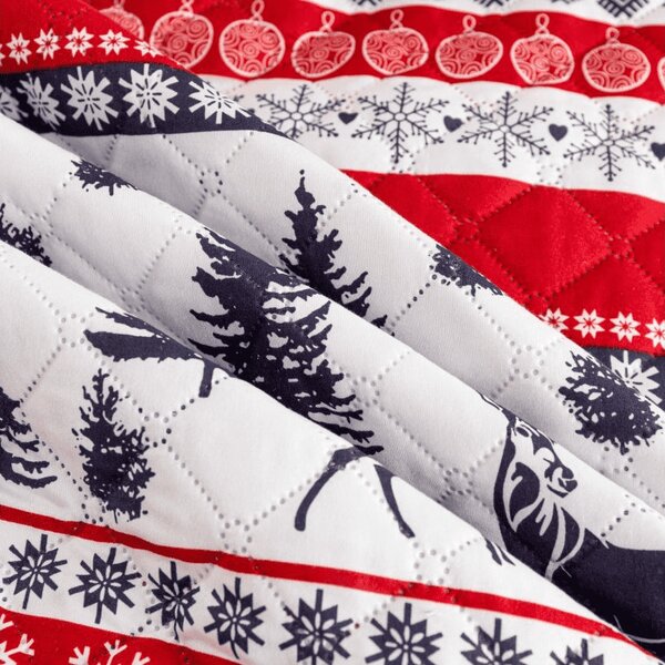 Prehoz na posteľ TWINKLE CHRISTMAS farebný Rozmer: 170 x 210 cm