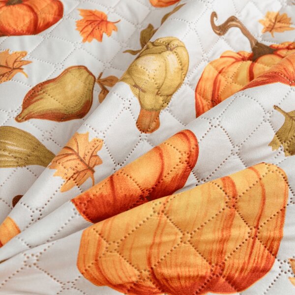 Prehoz na posteľ AUTUMN PUMPKINS farebný Rozmer: 220 x 240 cm
