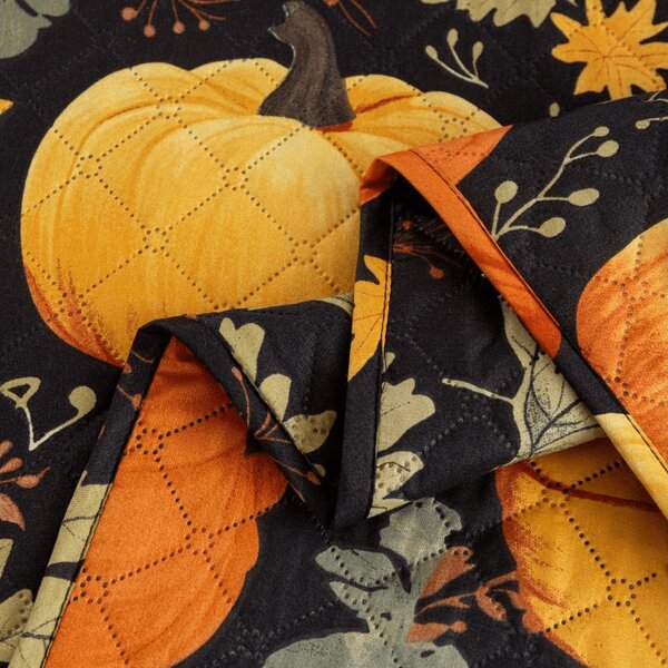 Prehoz na posteľ ORANGE PUMPKINS farebný Rozmer: 170 x 210 cm