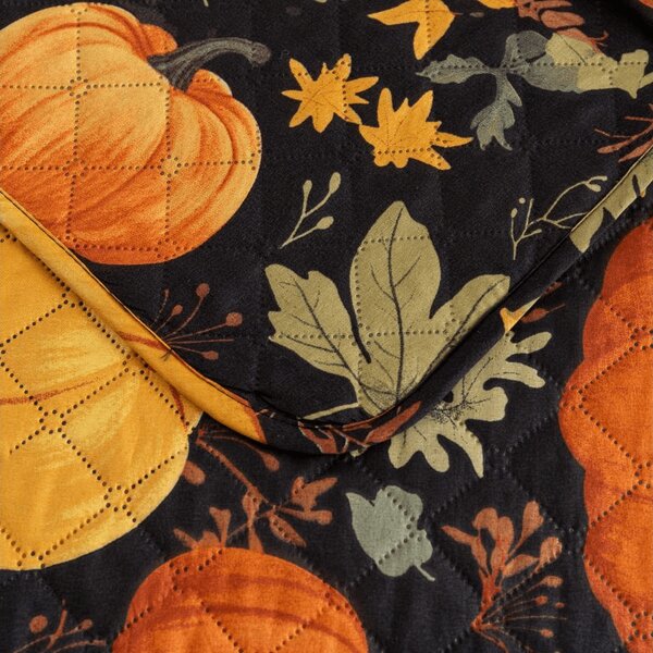 Prehoz na posteľ ORANGE PUMPKINS farebný Rozmer: 170 x 210 cm