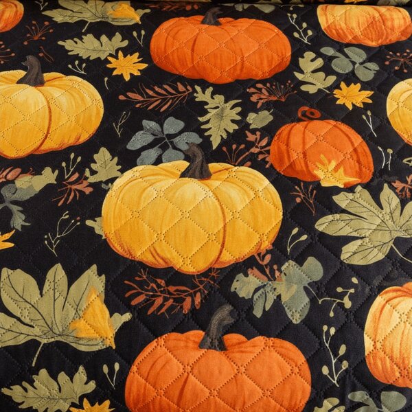 Prehoz na posteľ ORANGE PUMPKINS farebný Rozmer: 170 x 210 cm