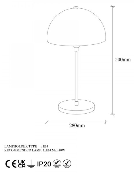 Opviq Stolová lampa Varzan mosadz