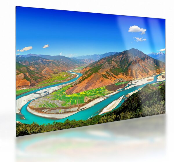Sklenený obraz - River Yangtze (70x50 cm)