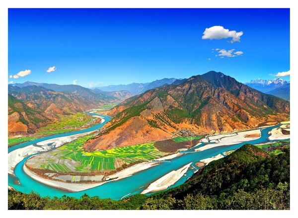 Sklenený obraz - River Yangtze (70x50 cm)