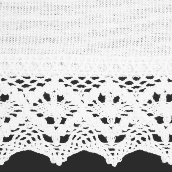 KRÁTKA ZÁCLONA NA PÁSKE CLARIE 150X30 CM BIELA