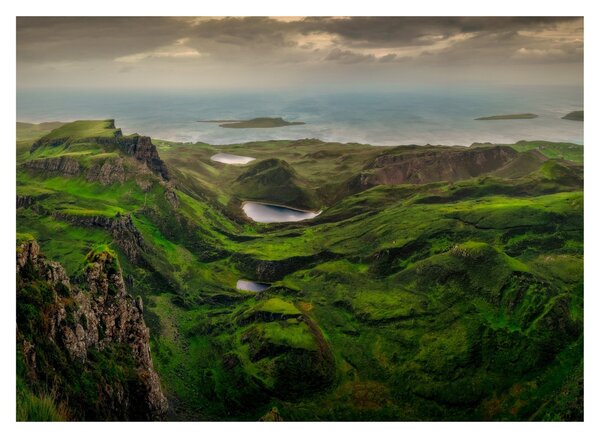 Sklenený obraz - Quiraing, Škótsko (70x50 cm)