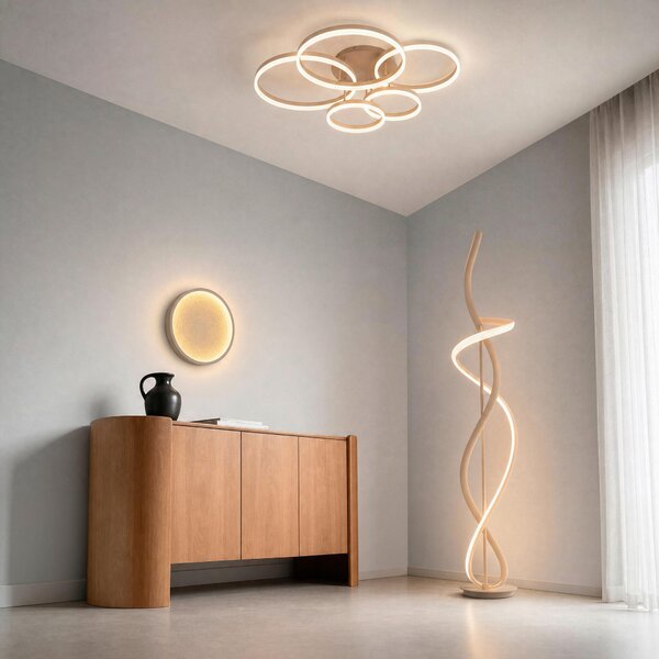 STROPNÉ LED SVIETIDLO, 40/6,5 cm - Interiérové svietidlá