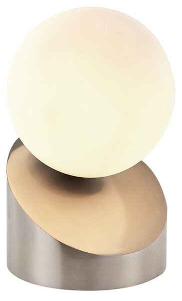 GLOBO 50300101 ALISA dotyková stolná lampička V160mm 1xG9 3W 330/275lm 3000K nikel matný