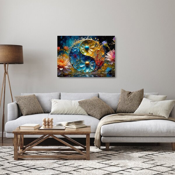 Sklenený obraz - Harmónia a rovnováha (70x50 cm)