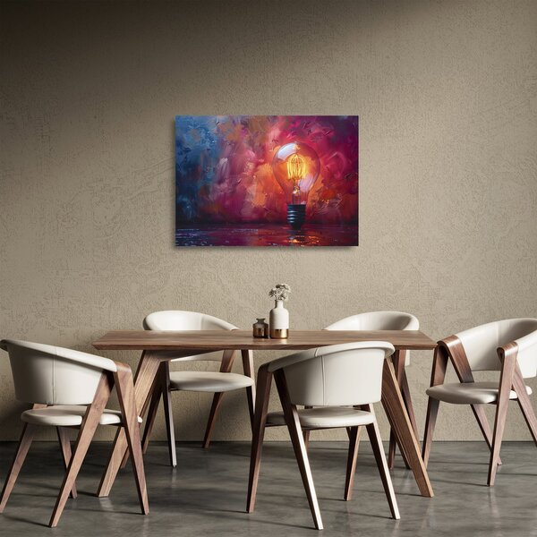 Sklenený obraz - Nápad (70x50 cm)