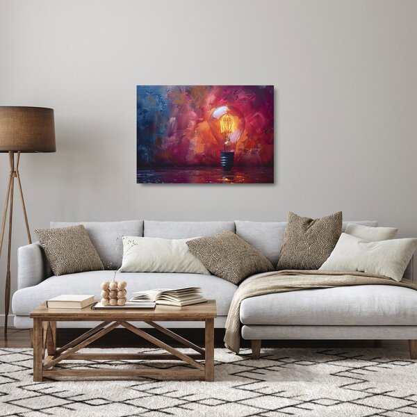 Sklenený obraz - Nápad (70x50 cm)