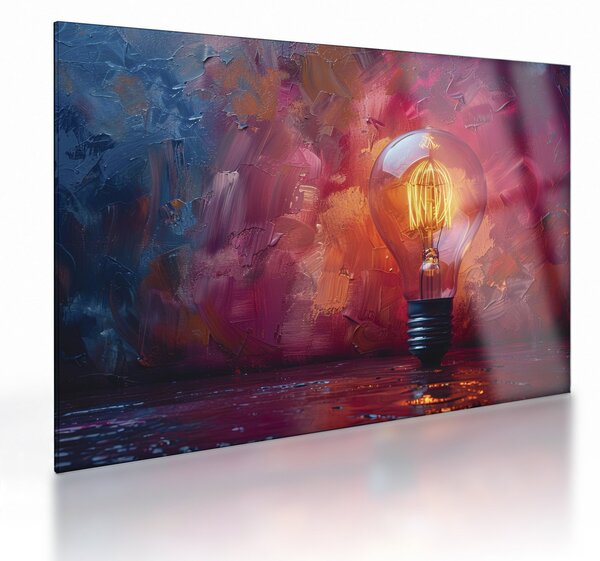 Sklenený obraz - Nápad (70x50 cm)