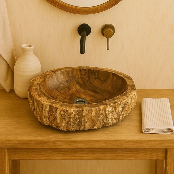 Umývadlo z prírodného kameňa SINK FOSSIL- malé