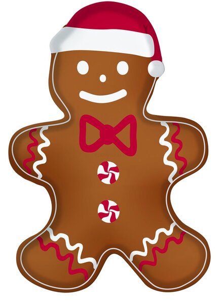 Gingerbread podnos perníček, 17 x 25 cm