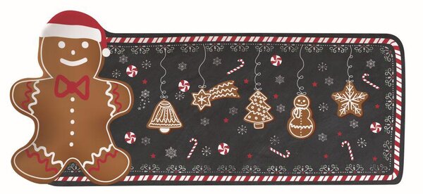 Gingerbread podnos v tvare perníka, 36 x 16 cm