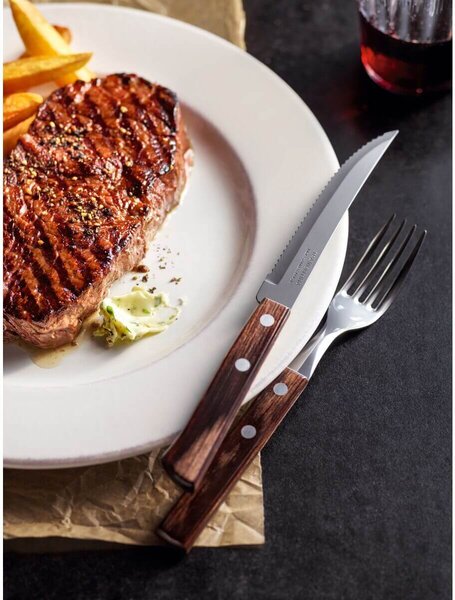 Nôž na steak hnedý Tramontina POLYWOOD